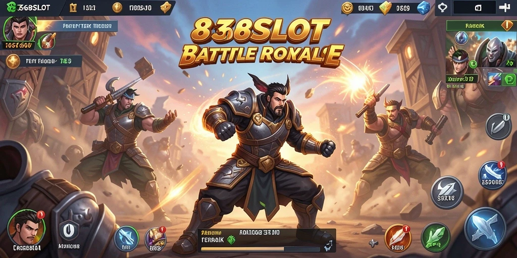 Tangkapan layar menampilkan aksi seru dalam game Battle Royale 8368SLOT.