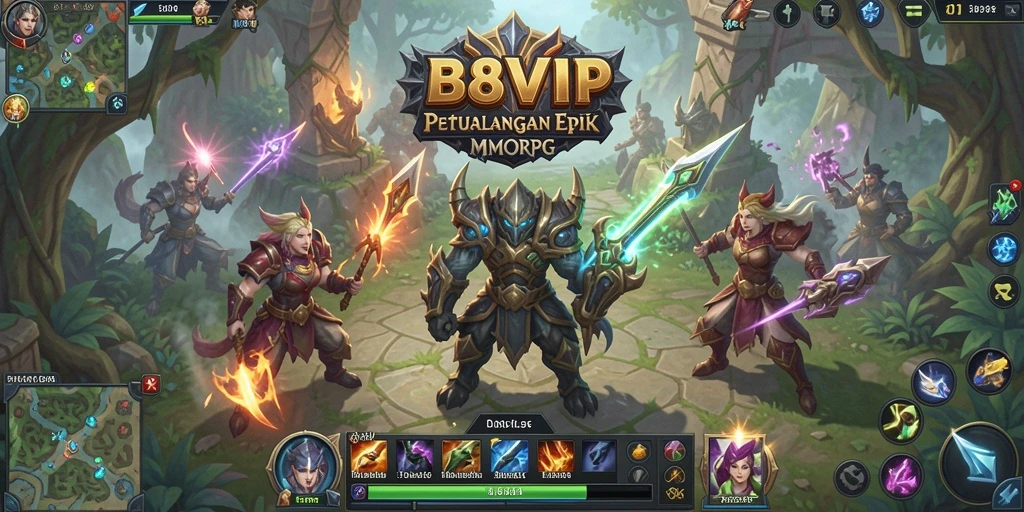 Tampilan gameplay epik dalam dunia luas B8VIP.