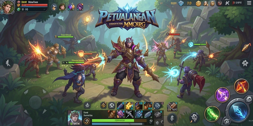 Screenshot gameplay <strong>BIWIN</strong> menampilkan aksi seru di dunia MMORPG.