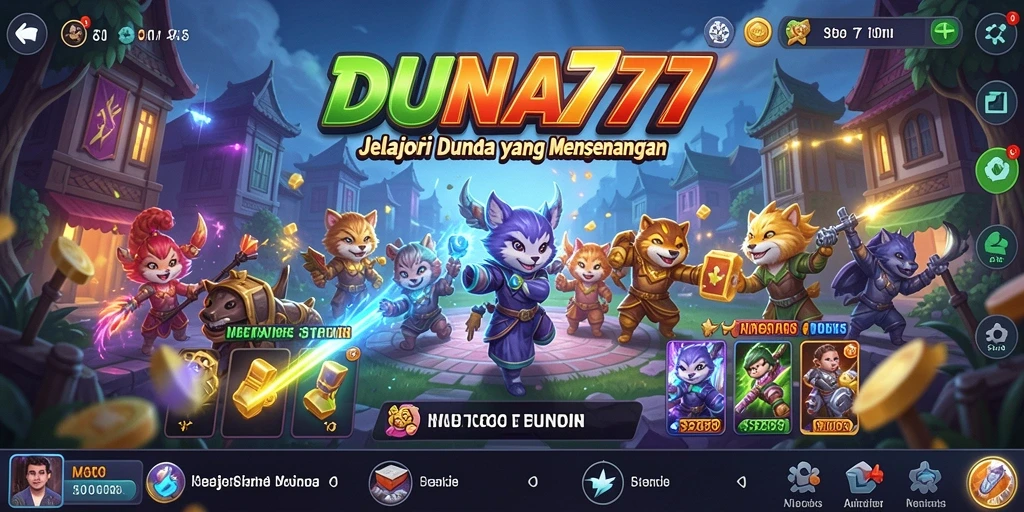 Tampilan menarik dari gameplay DUNIA777 yang mendebarkan.