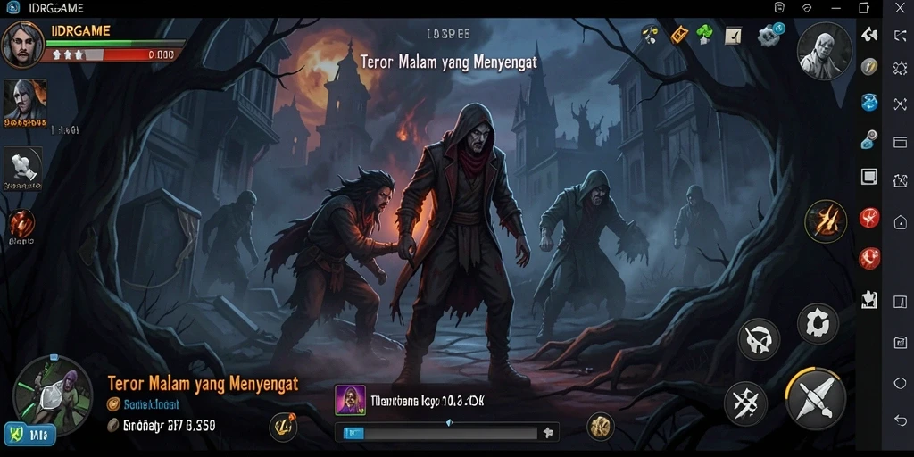 Screenshot gameplay menegangkan dari IDRGAME dengan suasana Horror yang mencekam.