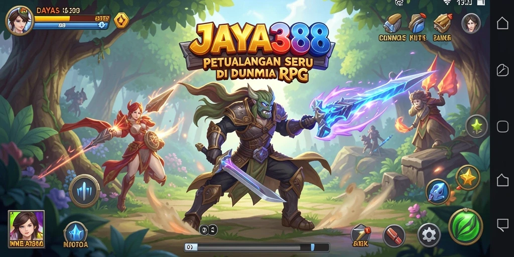 Gameplay seru di dunia fantasi JAYA388 dengan tantangan RPG.