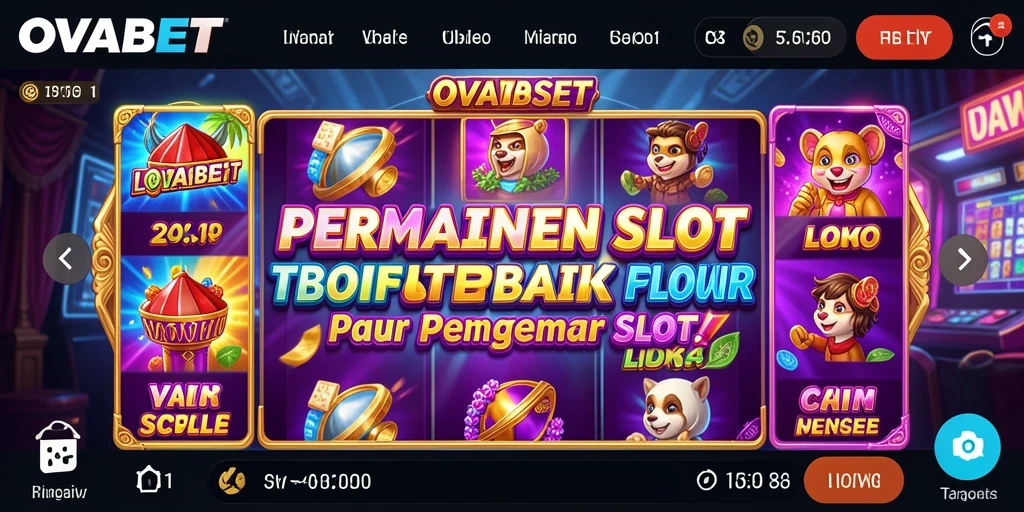 Tampilan menarik dan gameplay mendebarkan di OVABET slot