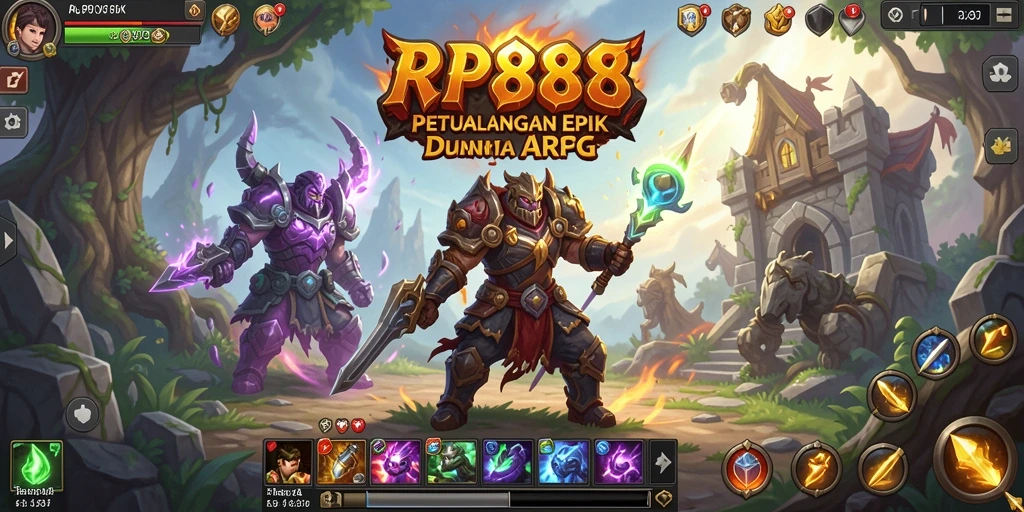 Tangkapan layar gameplay ARPG yang menarik di RP888.