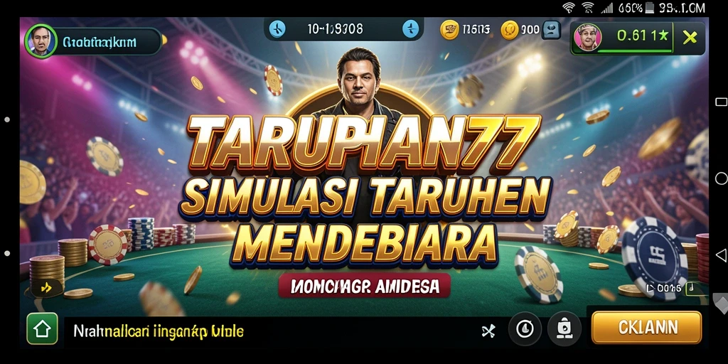 Tangkapan layar TARUHAN77 menampilkan gameplay simulasi taruhan yang menarik.
