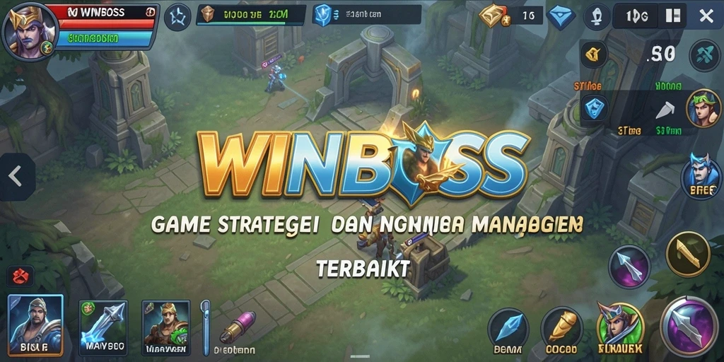 Tampilan gameplay strategis dan mendebarkan dari WINBOSS.